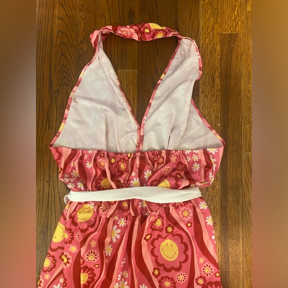 Unique vintage smiley flower power  collab jumpsuit size 2x - Picture 11 of 12
